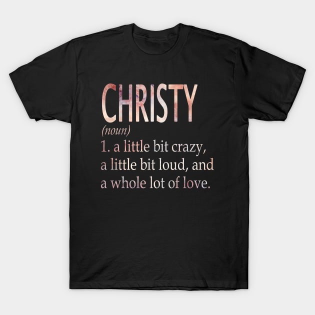 Christy Girl Name Definition T-Shirt by ThanhNga